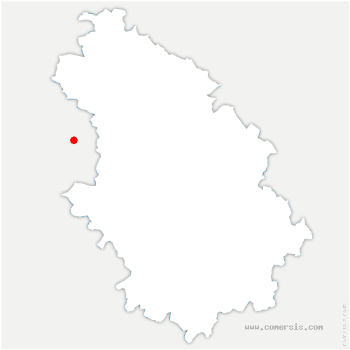 carte de localisation de Marigny-le-Châtel