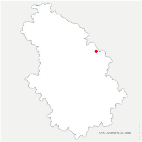 carte de localisation de Molins-sur-Aube