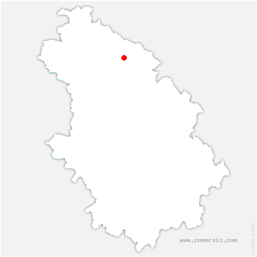 carte de localisation de Montreuil-sur-Thonnance
