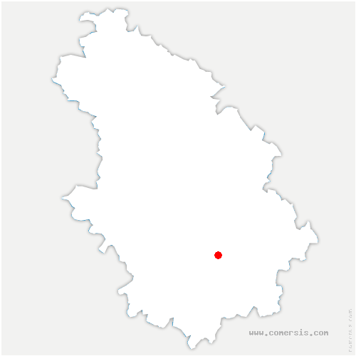 carte de localisation d'Orbigny-au-Val