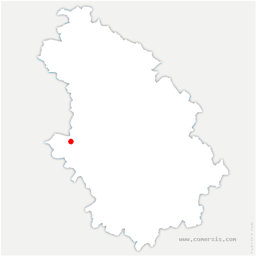 carte de localisation de Pont-la-Ville