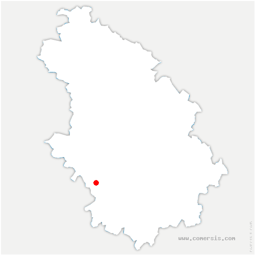 carte de localisation de Rouvres-sur-Aube