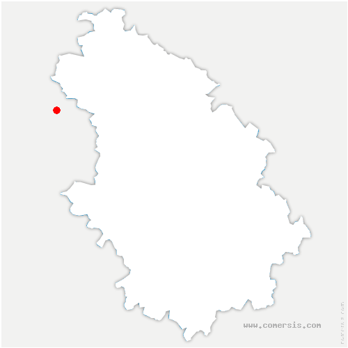 carte de localisation de Saint-Hilaire-sous-Romilly