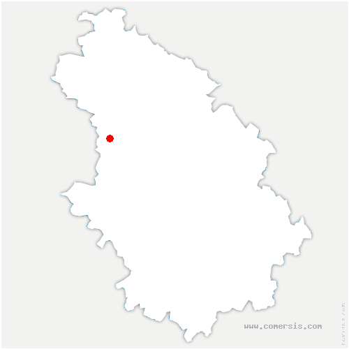 carte de localisation de Saint-Mesmin