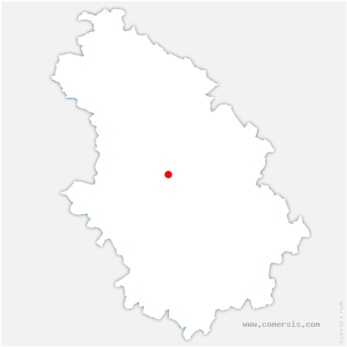 carte de localisation de Saint-Parres-aux-Tertres