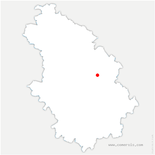 carte de localisation de Thol-lès-Millières