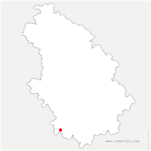 carte de localisation de Vals-des-Tilles