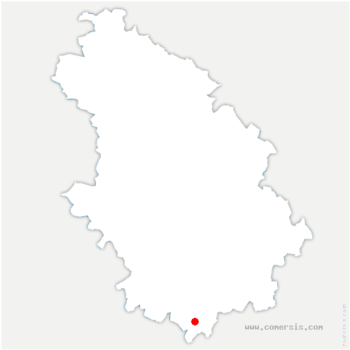 carte de localisation de Vaux-sous-Aubigny