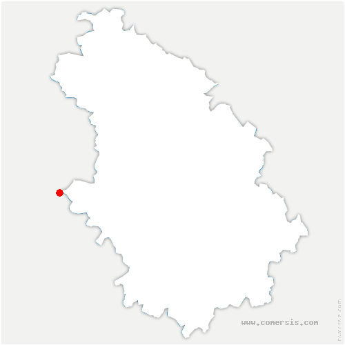 carte de localisation de Villars-en-Azois