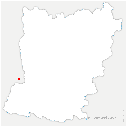 carte de localisation d'Asnières-sur-Vègre