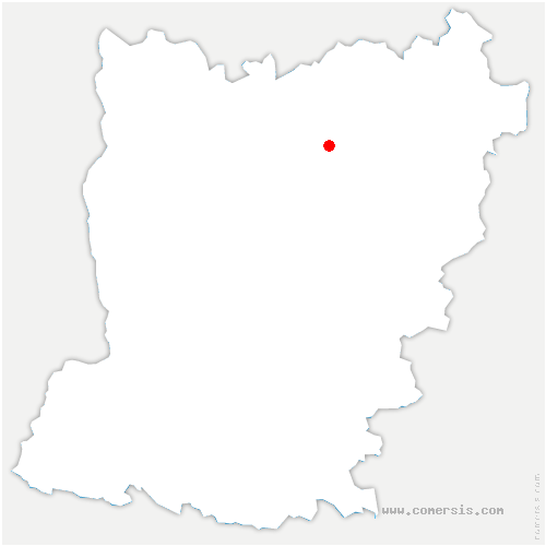 carte de localisation d'Avesnes-en-Saosnois