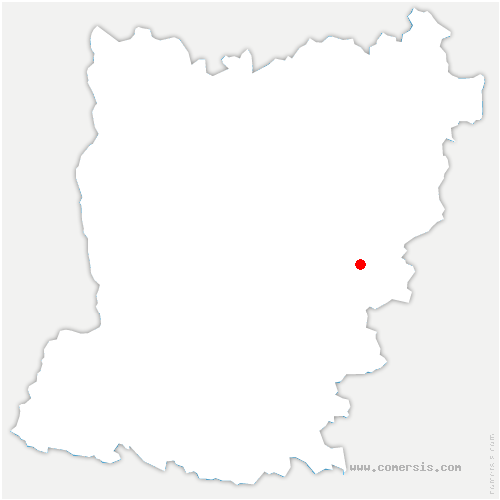 carte de localisation de Bazoches-sur-Hoëne