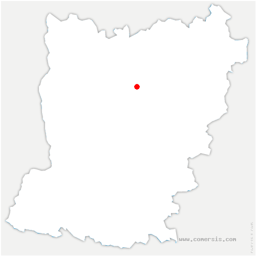 carte de localisation de la Bazoge-Montpinçon