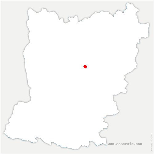 carte de localisation de Bazouge-des-Alleux