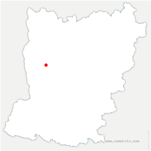 carte de localisation de Bernay-Neuvy-en-Champagne 
