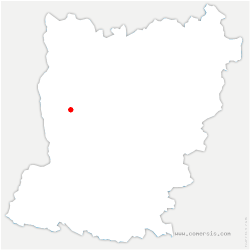 carte de localisation de Bernay-en-Champagne