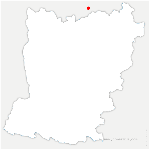 carte de localisation de Blèves