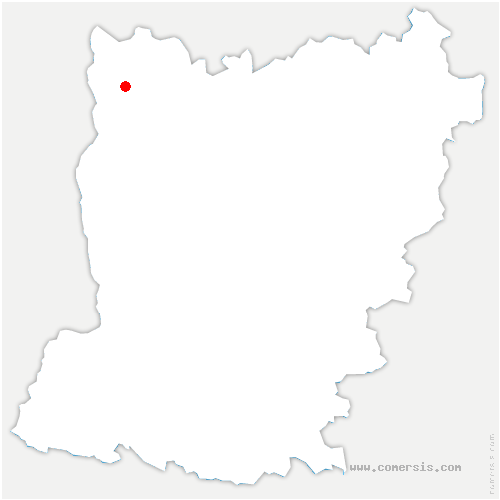 carte de localisation de Bouillé-Ménard