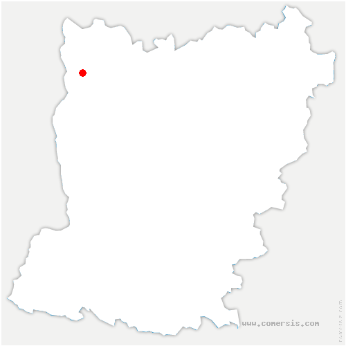 carte de localisation de Bourg-l'Évêque