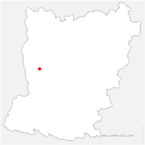 carte de localisation de Bourgneuf-la-Forêt