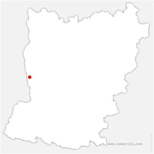 carte de localisation de Bourgon