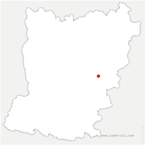 carte de localisation du Breil-sur-Mérize