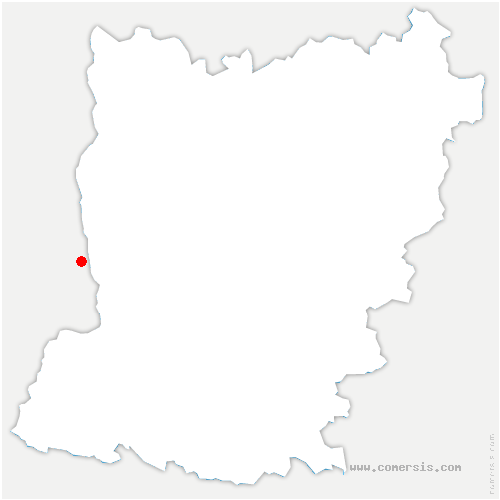 carte de localisation de Brûlon