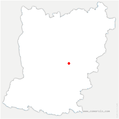carte de localisation de la Chapelle-Rainsouin