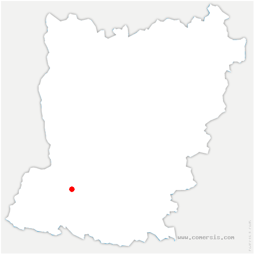 carte de localisation de Courcelles-la-Forêt