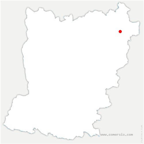 carte de localisation de Crennes-sur-Fraubée