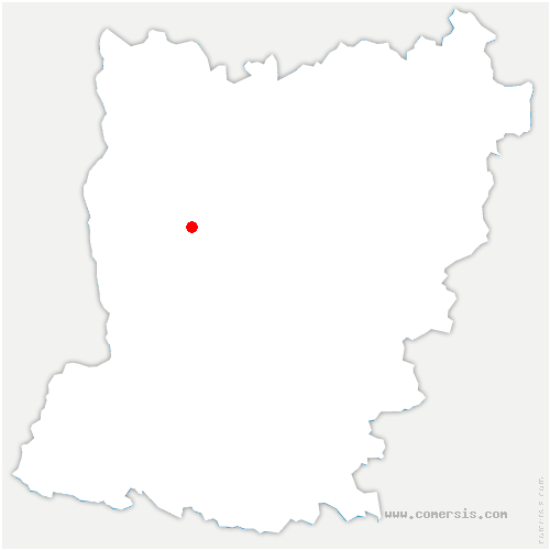 carte de localisation de Domfront-en-Champagne