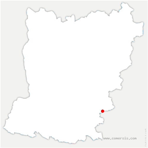 carte de localisation d'Épineux-le-Seguin
