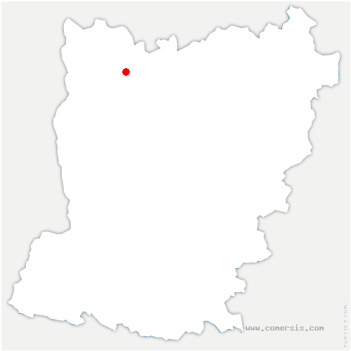carte de localisation de la Ferrière-de-Flée