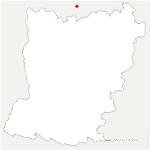 carte de localisation de la Fresnaye-sur-Chédouet