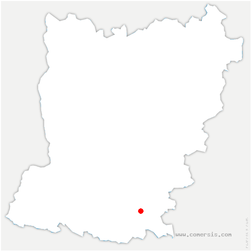 carte de localisation de Gennes-Longuefuye 