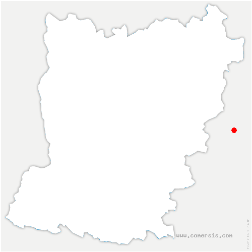carte de localisation de la Lande-sur-Eure