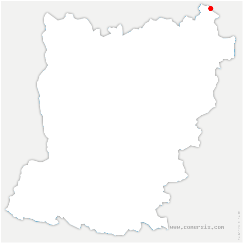 carte de localisation de Lignières-Orgères