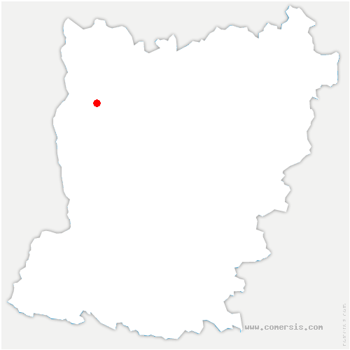 carte de localisation de Loiré