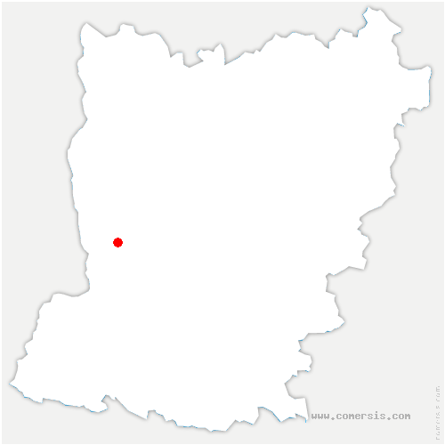 carte de localisation de Loué