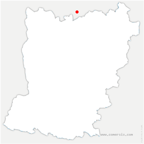 carte de localisation de Louzes