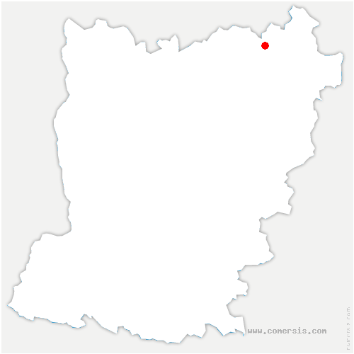 carte de localisation de Madré