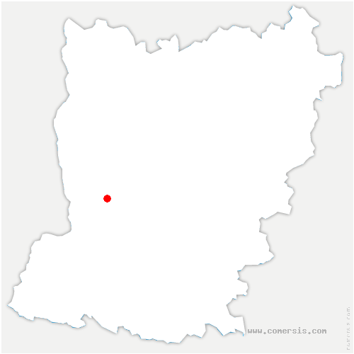 carte de localisation de Maigné