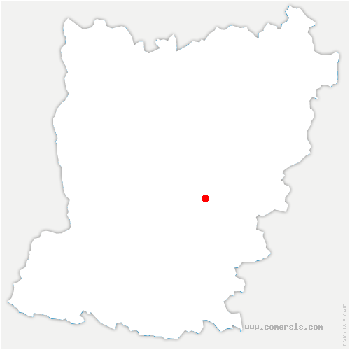 carte de localisation du Ménil-Broût