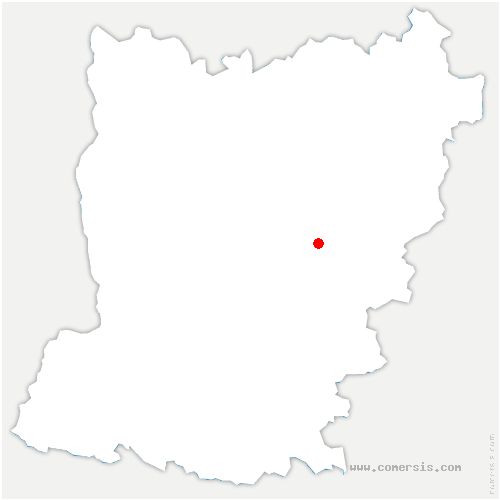 carte de localisation du Ménil-Guyon