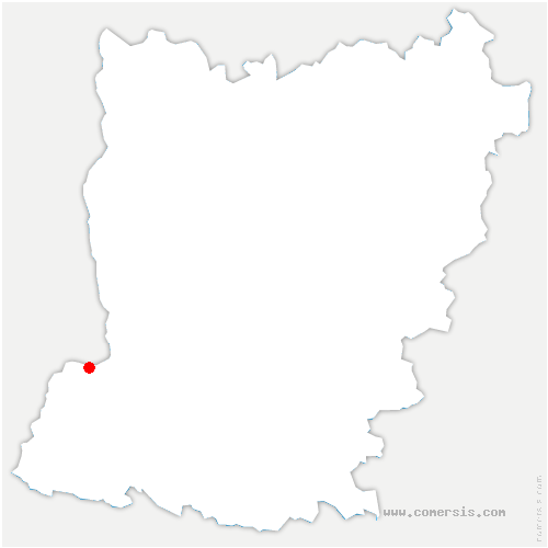 carte de localisation de Méral