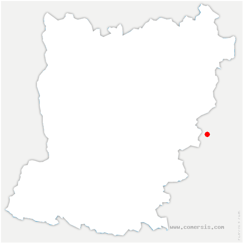 carte de localisation de Monceaux-au-Perche