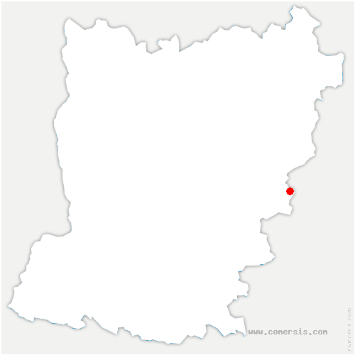 carte de localisation de Montaillé