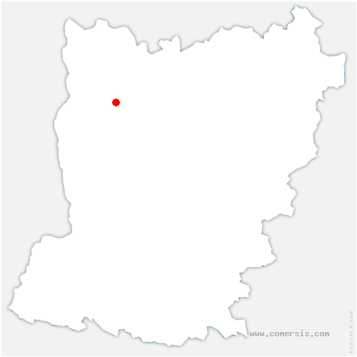 carte de localisation de Montenay
