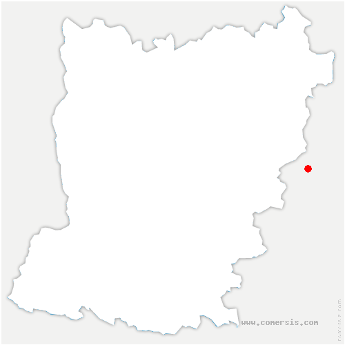 carte de localisation de Moulicent