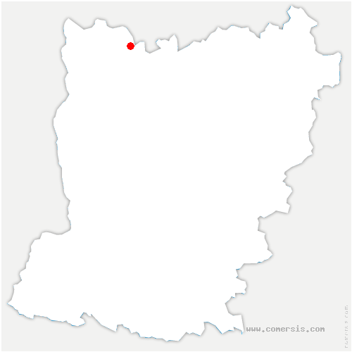 carte de localisation de Moulins-le-Carbonnel